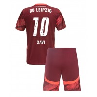 RB Leipzig Xavi Simons #10 Auswärts Trikotsatz Kinder 2024-25 Kurzarm (+ Kurze Hosen)